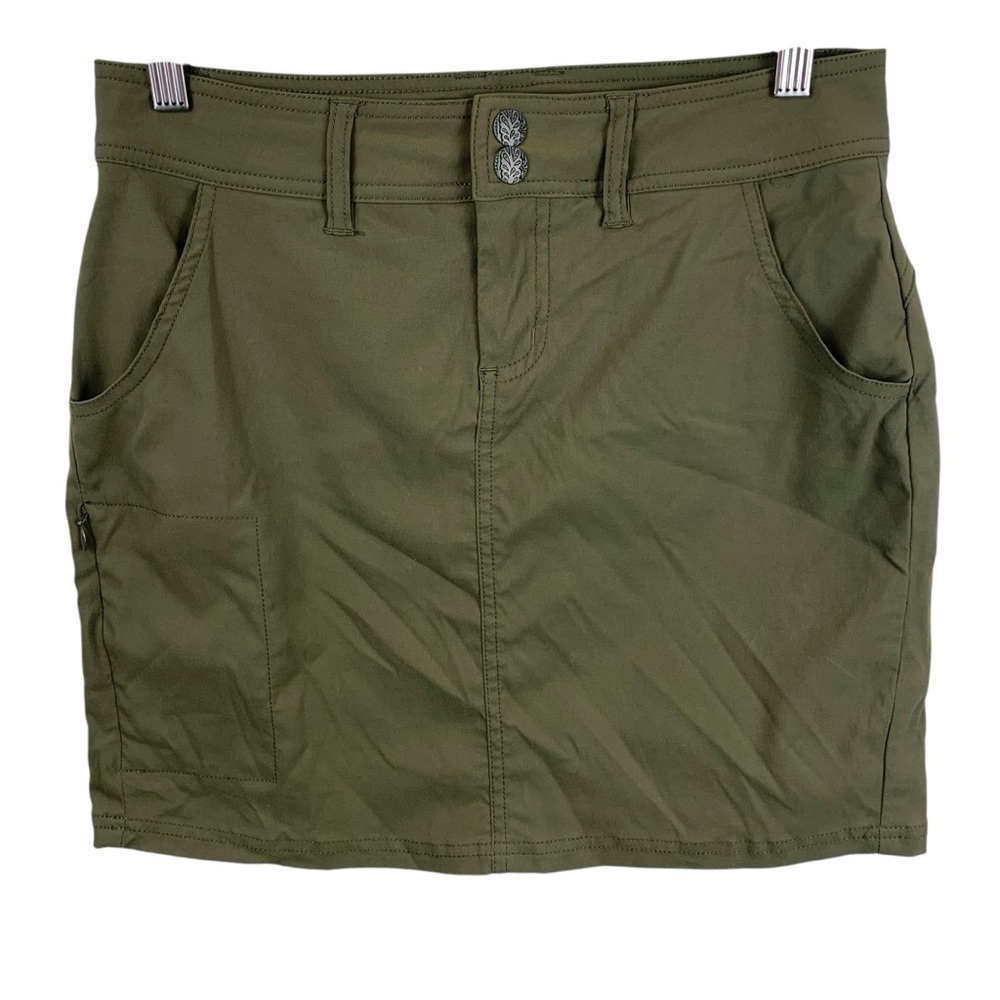 Prana sz 4 Olive Army Green Halle Skort Women's Skirt Hiking Athletic Golf